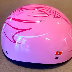 Fulmer AF-70 scooter/motorcycle helmet . Pink half-head open face . New .